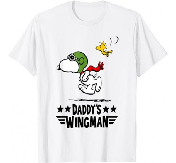 Peanuts Snoopy Daddy_s Wingman T-Shirt Peanuts Snoopy Daddy_s Wingman T-Shirt